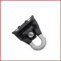 overhead hanging fiber optic cable suspension clamps types