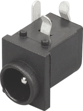 Vertical DC Power Jack Receptacle