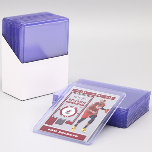 Plastic Top Loader Pokemon Card Sleeves Toploader Binder 3x4 35pt 55pt Clear Magnetic Basketball Card Holders