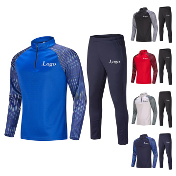 Nieuw trainingspak voor heren Athletic Sportswear Sweatsuit met halve rits