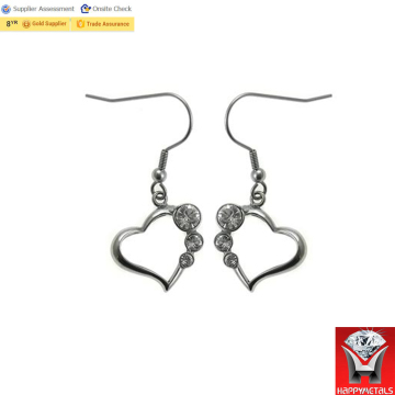 Stainless steel fishhook earrings