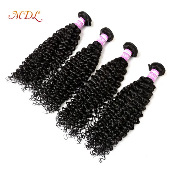 Hair Weave 4 Bundles With Closure Brazilian Human Hair Deep Wave Style Mink Hair Extensions