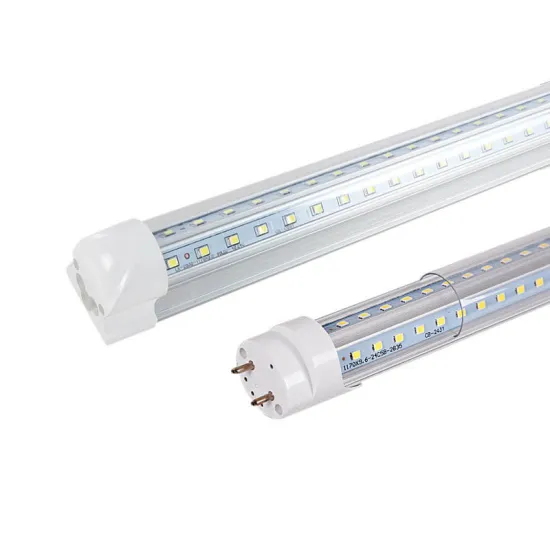 T8 Dual Row V-Shaped High Brightness LED Tube Light - Integrated/Split Aluminum Plastic