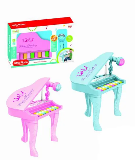 HIgh quality Cheap colorful musical Paino toys with Microphone