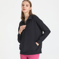 Новый дизайн с длинным рукавом Zip Women Hoodies Tops