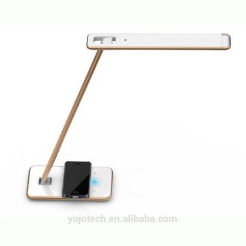 Wireless Mobile Charging Led reading light with QI wireless Charging, light sensor & five steps dimming brightness
