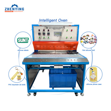 Automatic Oven Baking PVC Label logo Making Machine