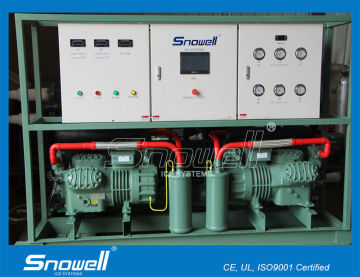 10ton/24h Industrial Block Making Machine For Ice Factory , Refrigrant R22 / R404a