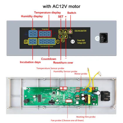 Mini Incubator Egg Incubator Controller - Temperature Controller for Egg Incubator