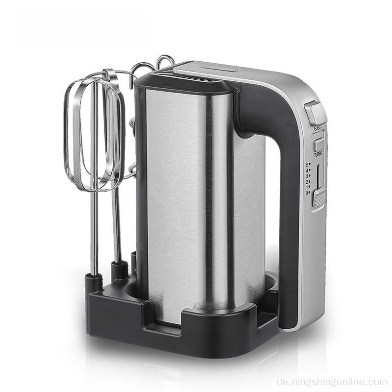 Elektrischer Handmixer mit Aufbewahrungsbasis