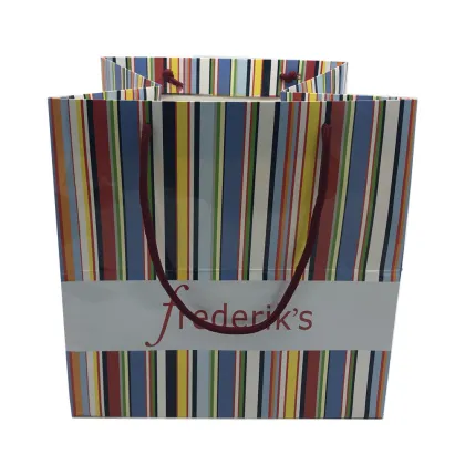 Glossy Lamination Private Label Coated Paper Bag