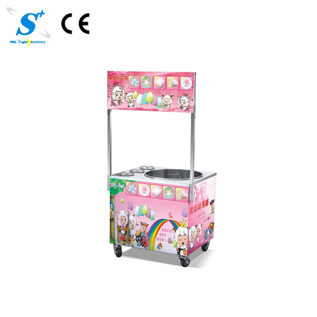 gas cotton candy floss machine	cart with 4 wheels