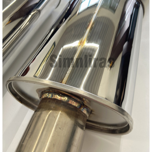 SUS304 Edelstahl-Katzenabgas-Auspuffkit für 87-92 Toyota Supra mit Doppelwandwinkel-Schnittspitzen