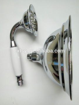 European style rain spray shower head set in showers bathroom