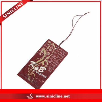 Round Corner Hangtags with Elastic String