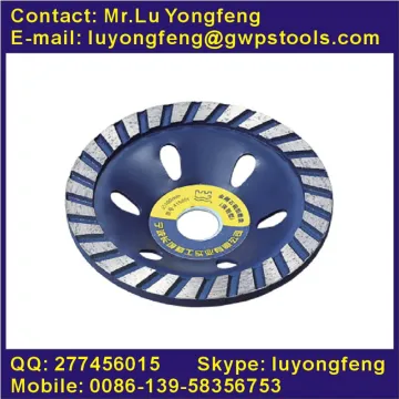 Diamond cup grinding wheel (turbine type)