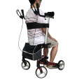 Lichtgewicht rollator met arm rustpad en wielen