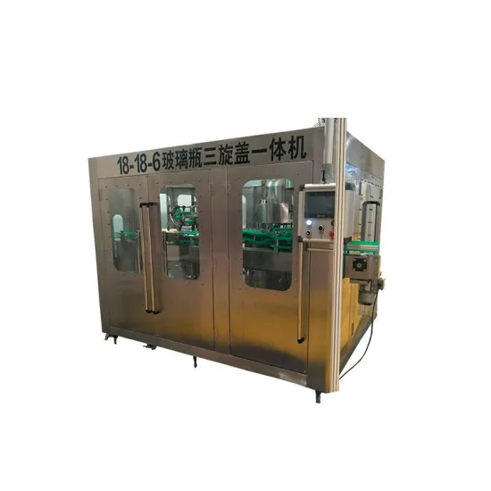 Soda Glass Bottle Filling and Sealing Machine
