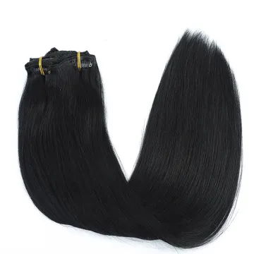 XCCOCO 100% Russian Human Remy Clip On Hair Extensions Wholesale Natural Seamless Indian Clip In Hair Extension