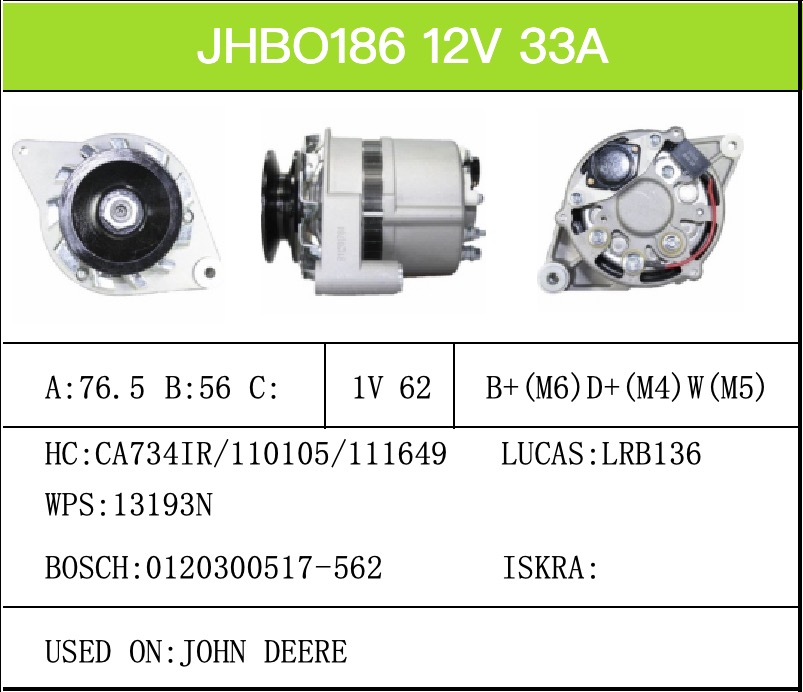 Alternator-Catalogue-JHBO186-X