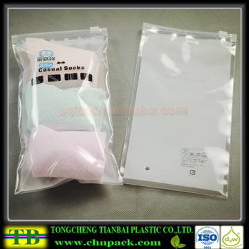 Clear Custom Plastic bag with zip lock for beads