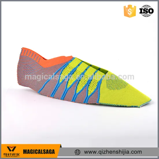 Customized size semi finished shoes upper high quality polyester fabric knitting shoes vamp
