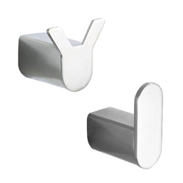 Modern Polished Stainless Steel Robe Hook Wall Mount for Clothes Hanger