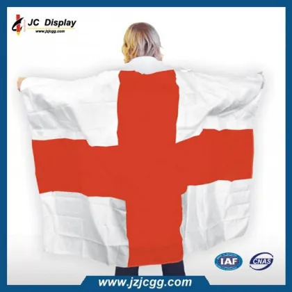 Adult England English National Flag, Body Fan Cape, English Flag Cape