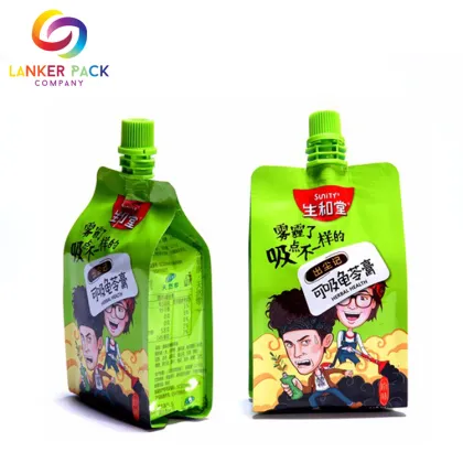 Baby Food Pouches With Spout For Puree Packaging