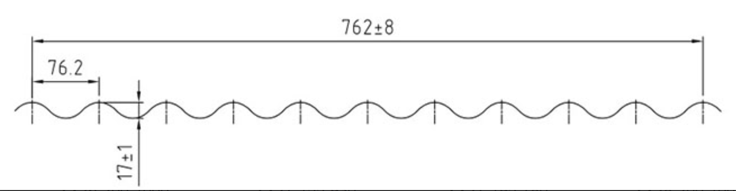 Corrugated sheet profile