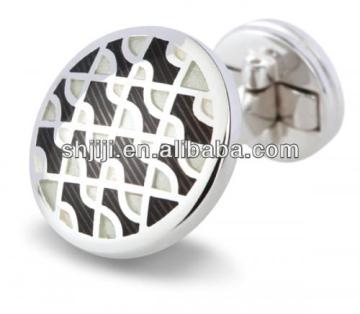 Costume Accessories Custom Black Enamel Fashion Cufflinks