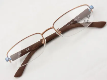 Half Rimless Red Ray Ban Glasses Frames For Women Rb6218 2691 51-18-140