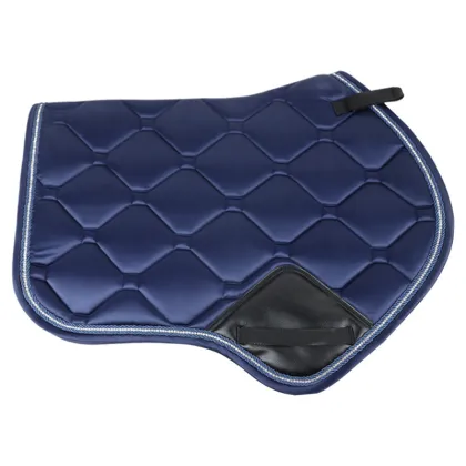 Custom Satin Fabric English Dressage Saddle Pad for Horse Riding