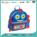 Robot modelling school backpack