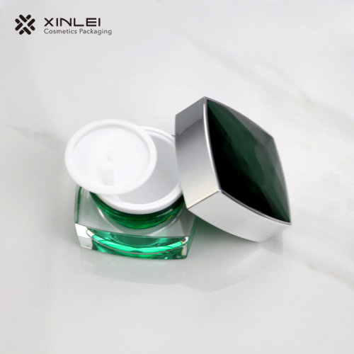 15 g Luxury Square Cosmetic Acrylic Jar