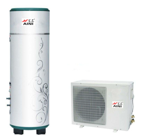 Heat pump water heater for shower