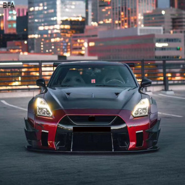 LB Wide-Body Bumper Kit for Nissan GT-R R35 Upgrades