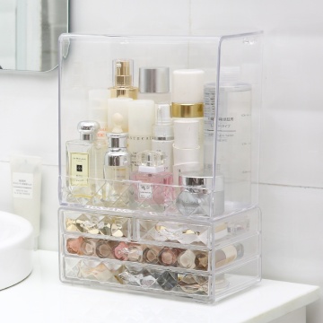 Boîte de rangement de salle de bain à la poussière lavable à la poussière