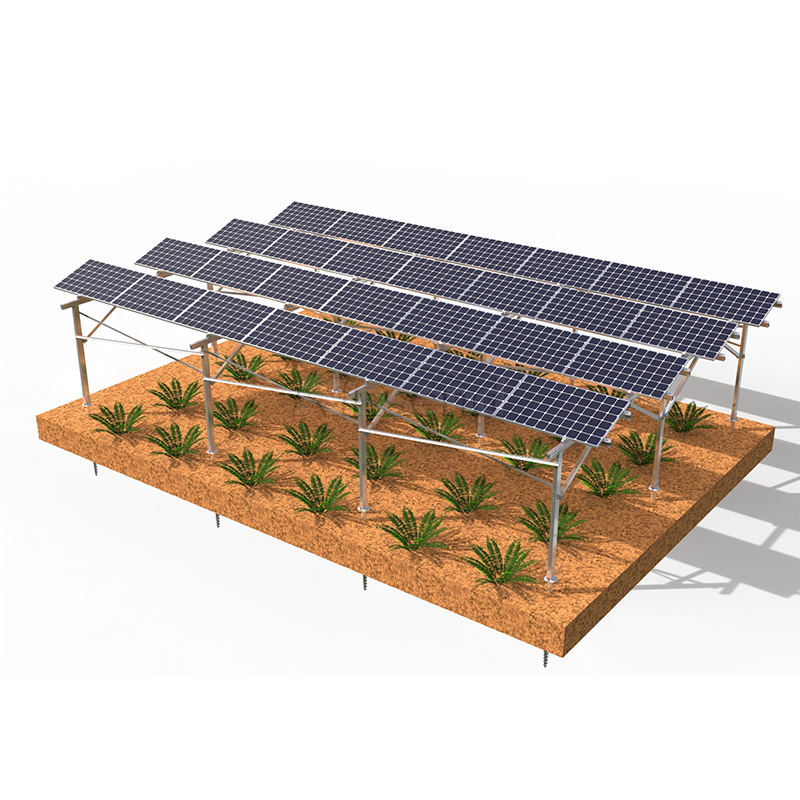 Solar brackets in system Ground Screw