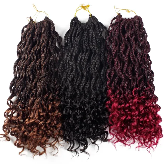 Hot sell high quality wholesale 18inch 24 Strands crochet senegalese twist ombre senegalese twist curly senegalese twist