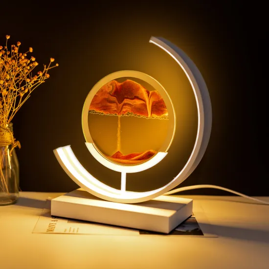 3D Sahara Sands of Time LED Quicksand Painting Table Lamp