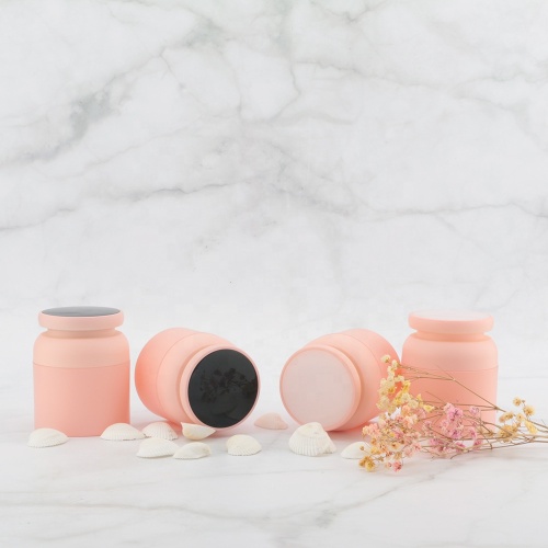 Korean pink acrylic cosmetic jars