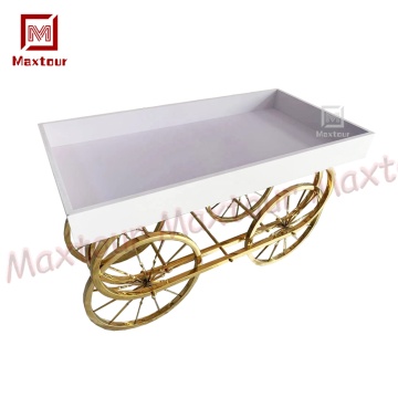 Sweet Candy Cart with Wheels for Wedding and Event Decorations
