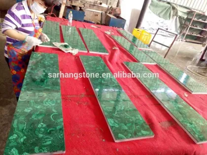Green Malachite Semiprecioius Slab Green Malachite Slab