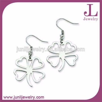 4 Leaf Clover Hook New Design Earring Stainless Steel Hook Earrings
