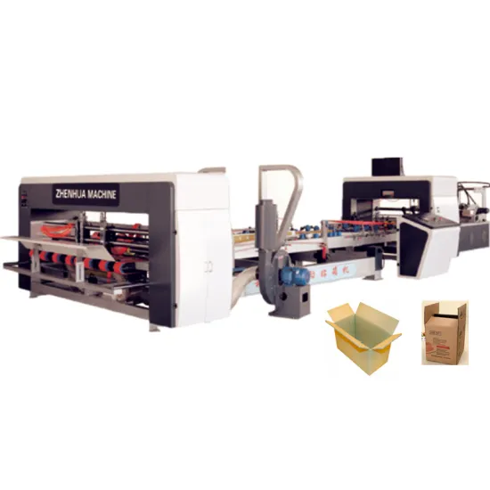 Automatic Gluing Machine for Corrugated Cardboard - ZH-QZD Hot Sales Carton Box Making Folder Gluer