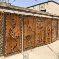 Garden Corten Steel Metal Screen con diverso