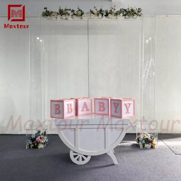 Customize Online Shop: PVC Candy Cart, Acrylic Dessert Plates & Food Cart Prices