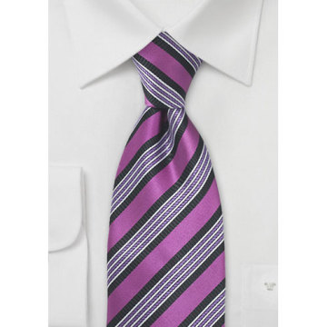 Corbata de seda CXTN-159 a rayas 100%