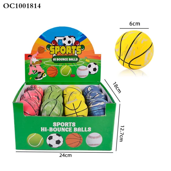 Custom High Bouncing 6cm Basketball Stress Ball Toy for Kids - Sports Ball for Sale